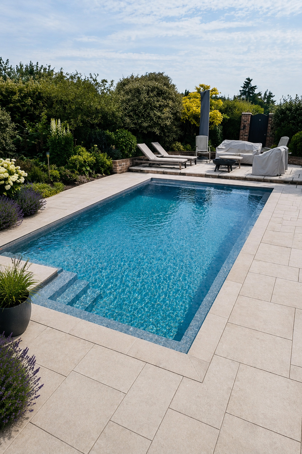 Designer pool and exterior visualisation