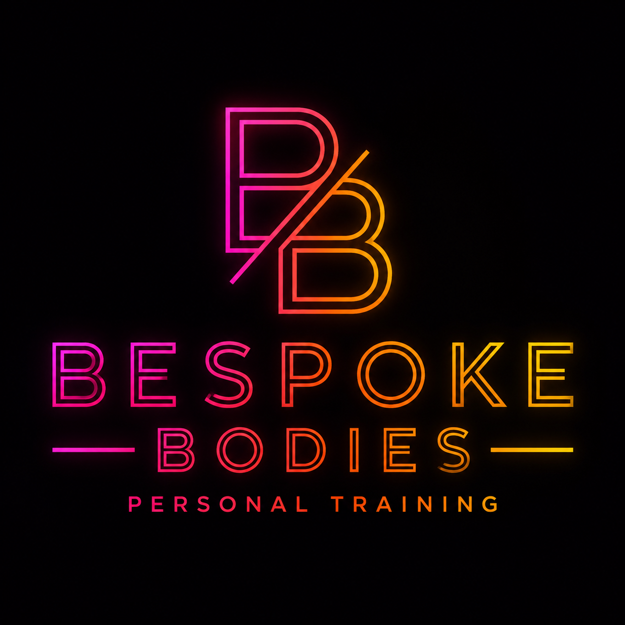Bespoke Bodies Personal Training neon logo
